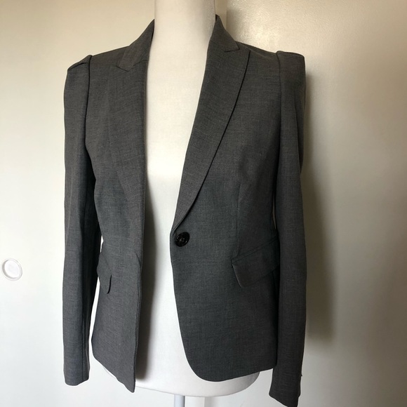 Gray Fitted Blazer - Picture 5 of 5